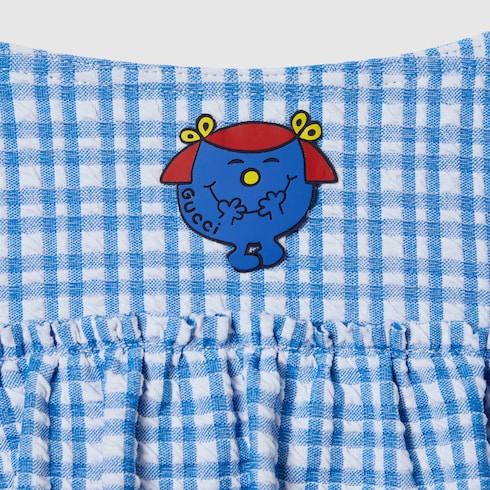 Children's bikini set gingham fabric