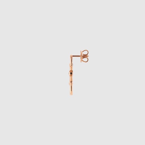 Gucci Horsebit diamond 18k earrings