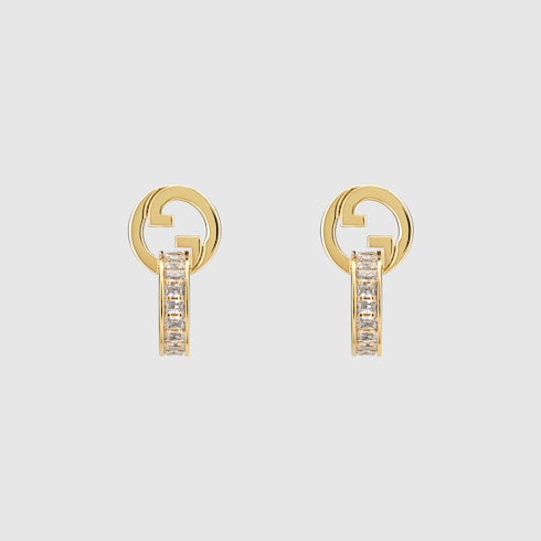 Gucci Blondie intertwined crystal earrings
