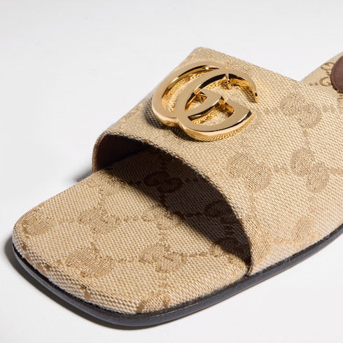 Women's slide sandal with Double G