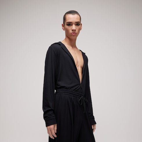 Soft rayon jersey zip jacket
