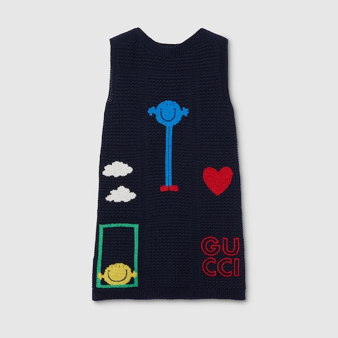 Children's cotton crochet dress