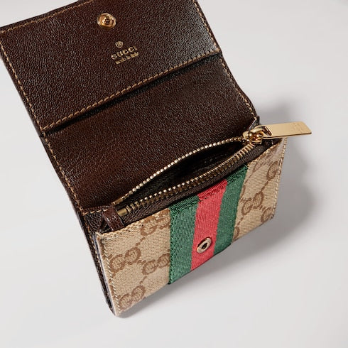 Bi-fold card case with Web