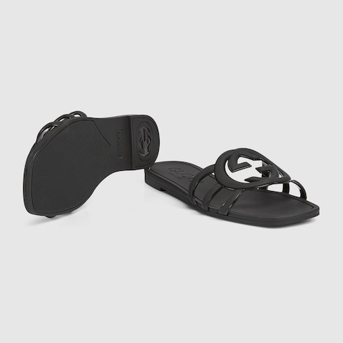 Women's Interlocking G slide sandal