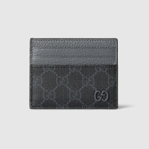 Grey trim GG card case