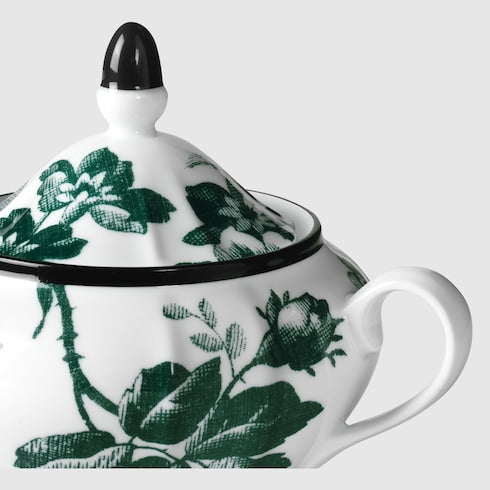 Green Herbarium Sugar Bowl