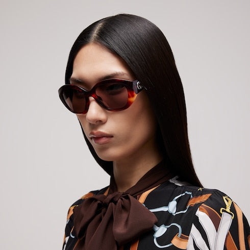Geometric-frame sunglasses