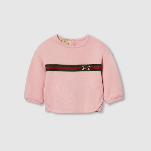Baby cotton sweatshirt with Web