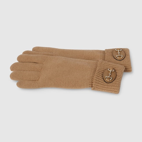 Wool gloves with Horsebit