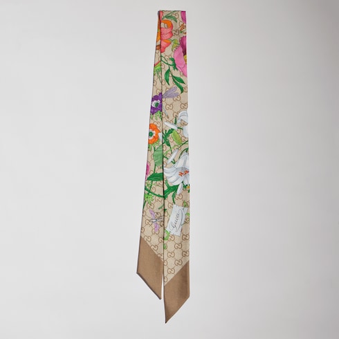 Printed silk ribbon