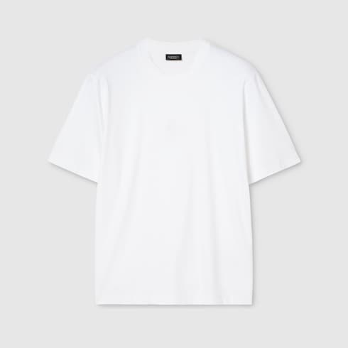Soft rayon jersey T-shirt with embroidery