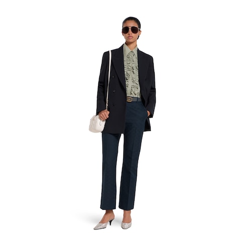 GG cotton gabardine pants