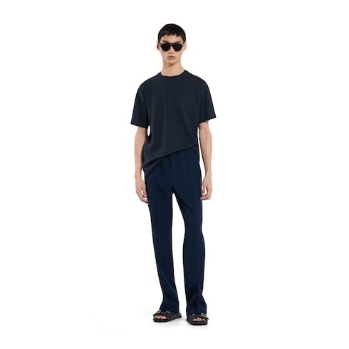 Cotton jersey T-shirt with embroidery
