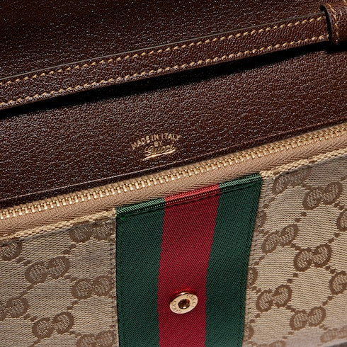 Gucci Horsebit Web wallet with strap