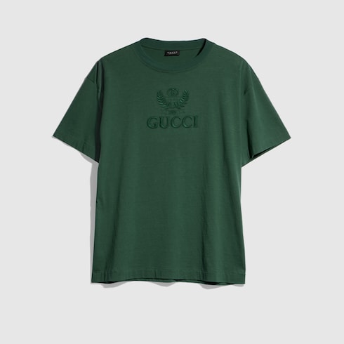Cotton jersey T-shirt with embroidery