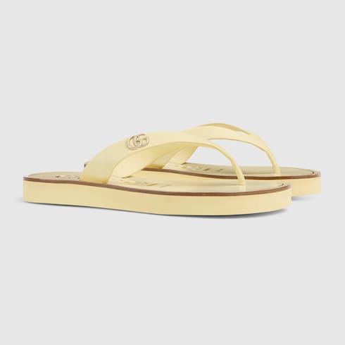 Women's thong sandal with Double G