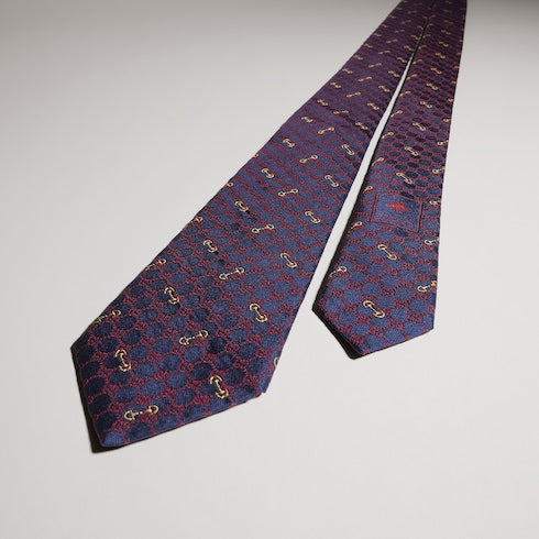 GG silk jacquard tie