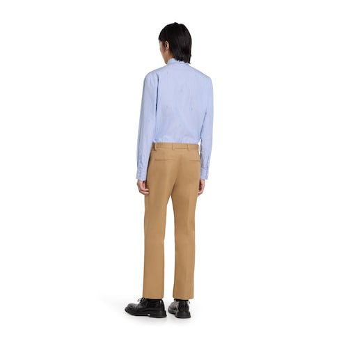 Cotton twill pants with Web detail