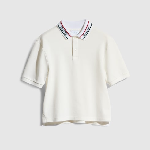 Children's cotton piquet polo shirt