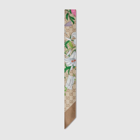 Printed silk ribbon