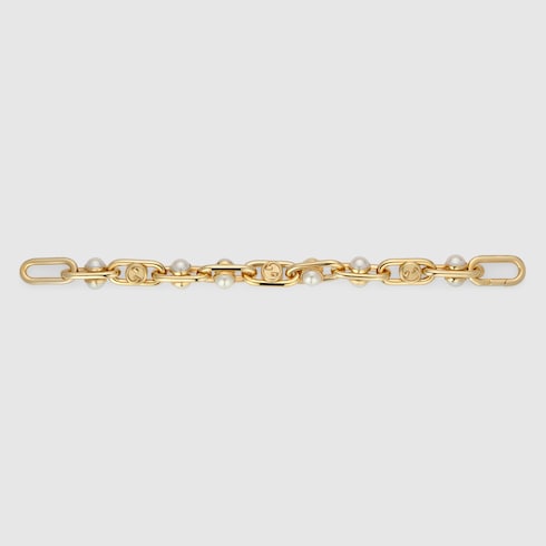 Bracelet with mobile pearls