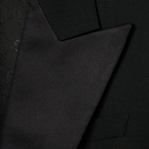 Light wool mohair canvas suit
