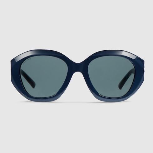 Geometric-frame sunglasses