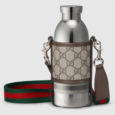 Steel bottle with fabric holder