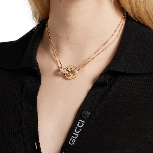 Gucci Blondie double chain necklace