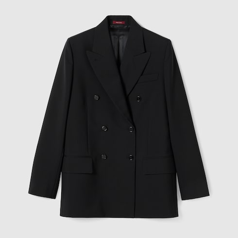 Double-breasted wool jacket