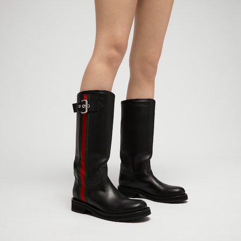 Women's biker boot with Web