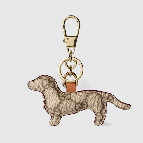 Dog-shaped bag charm