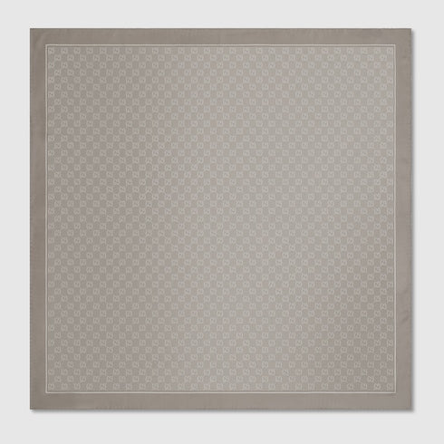 Laminated printed silk twill carré