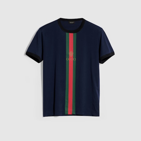 Cotton jersey T-shirt with print