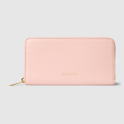 Zip around wallet with Gucci lettering