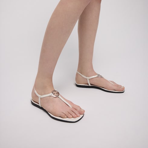 Women's thong sandal with Interlocking G