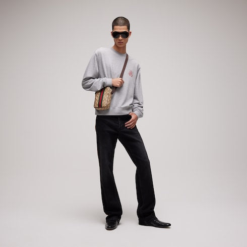 Cotton jersey mélange sweatshirt