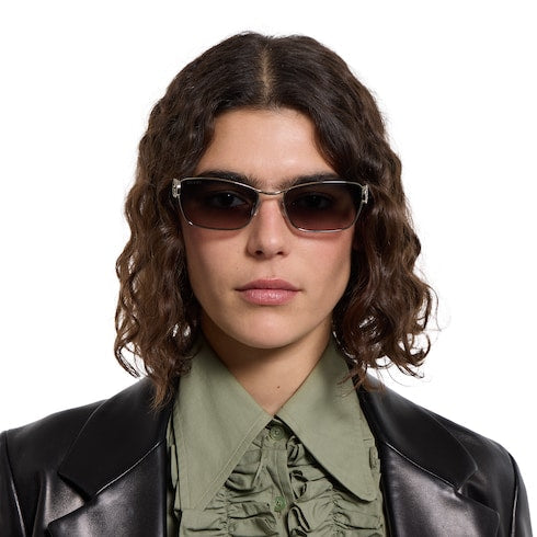Rectangular frame sunglasses