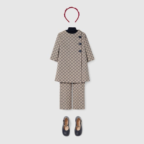 Children's GG canvas coat