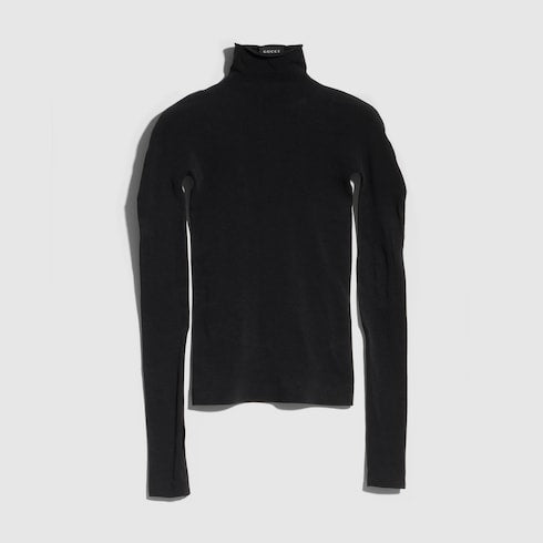 Seamless stretch nylon jersey top