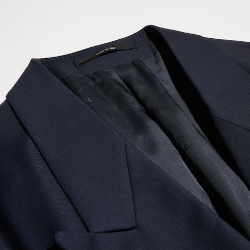 Light wool double-breasted jacket