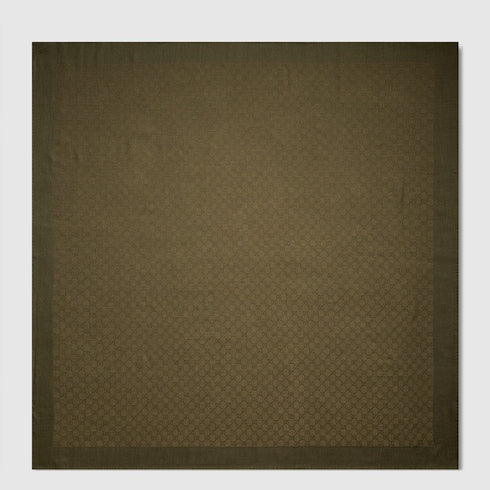 GG wool silk jacquard shawl