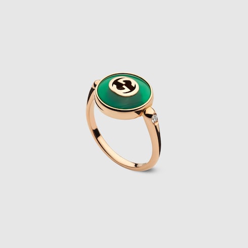 Gucci Interlocking 18k ring