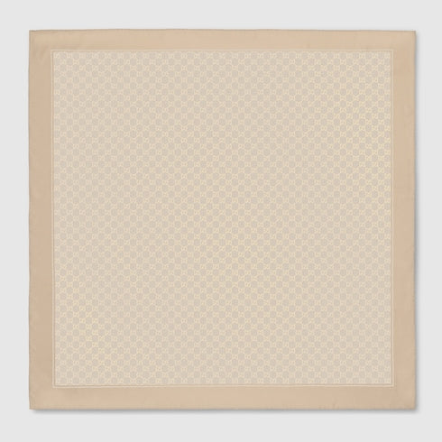 Laminated printed silk twill carré