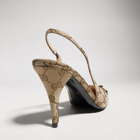 Women's slingback pump with Horsebit