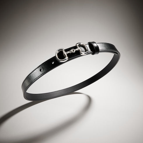 Thin belt with Horsebit buckle