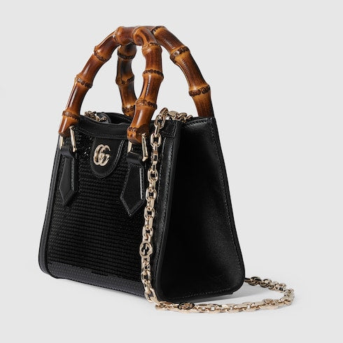 Gucci Diana embroidered small tote bag