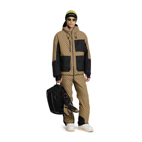 GG technical fabric jacquard pants