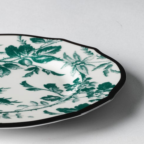 Green Herbarium Accent Plate, Set Of Two
