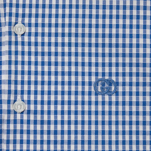 Baby gingham cotton shirt